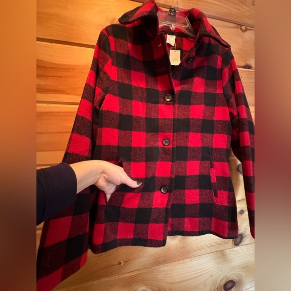Cracker Barrel Buffalo Plaid Check Shacket size Medium NWT - Picture 4 of 7